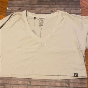 🆕 GYMSHARK Towel Long Sleeve Sweater Washed Beige